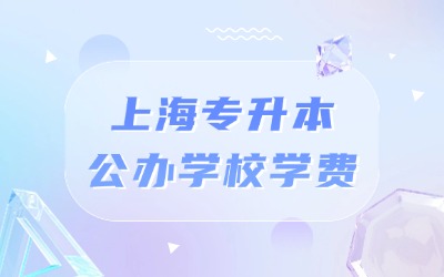 上海專升本公辦學(xué)校學(xué)費(fèi)